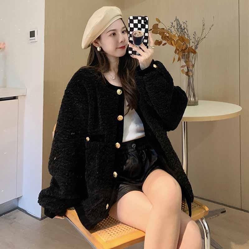 TIANLEYU áo khoác len áo len áo Vải lông cừu giữ ấm Thoải mái wt25