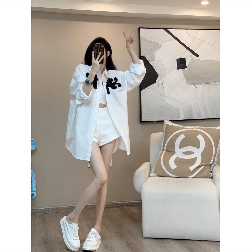 Áo Sơ Mi Trắng Tay Dài Phong Cách Mới Dành Cho Nữ