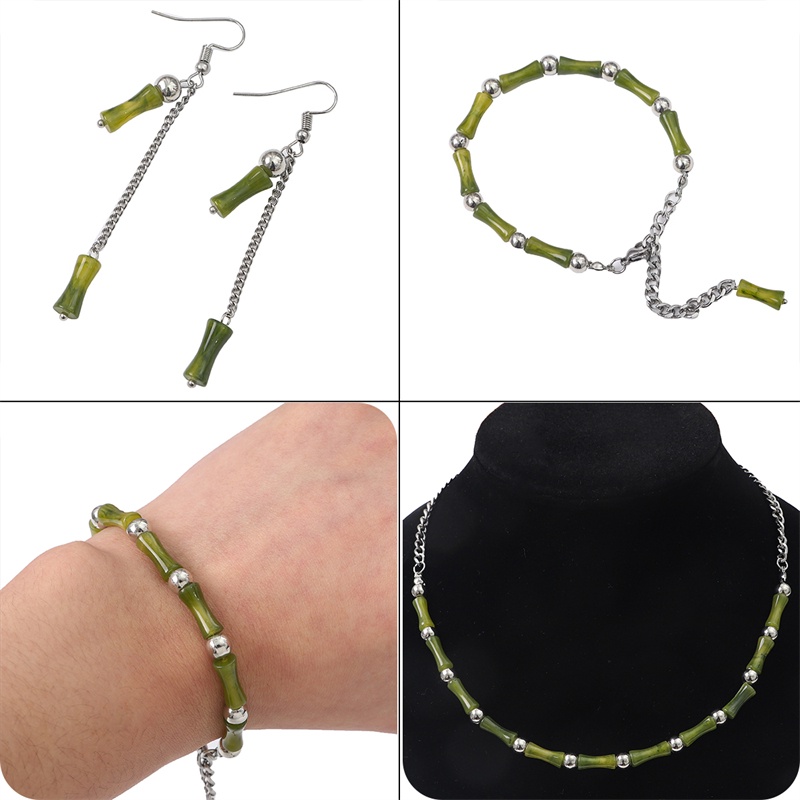 Hạt Nhựa Resin 13X5mm Hình Cây Tre Làm Trang Sức diy