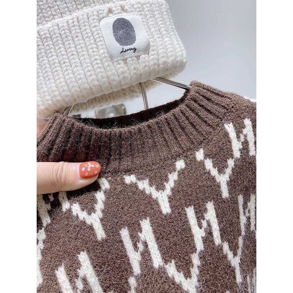 Áo len NY có lót bông cực ấm cho bé