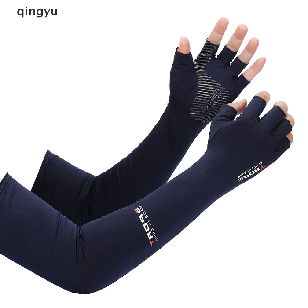 Set 2 Găng Cánh Tay Chống Nắng + Tia UV + 5 Ngón Tay Khi Chạy Bộ / Đạp Xe / Leo Núi