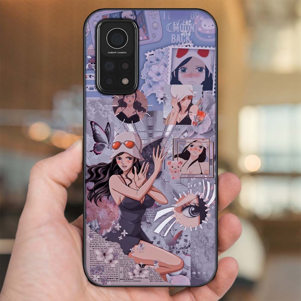 Ốp lưng Xiaomi Mi 10T Pro 5G viền đen in hình Nico Robin One Piece Đảo Hải Tặc