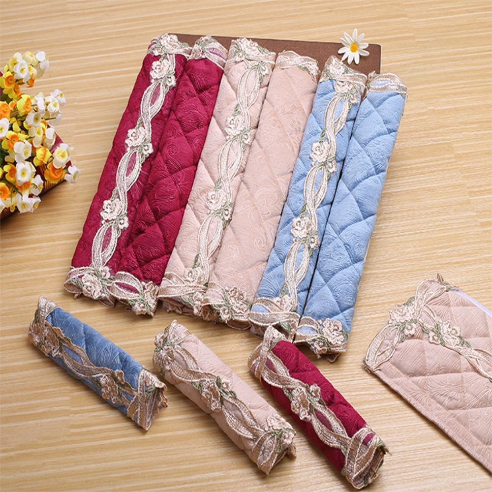 LONTIME Vỏ Bọc Tay Nắm Cửa Tủ Lạnh Chất Liệu Cotton Dùng Trong Nhà Bếp Vào Mùa Đông