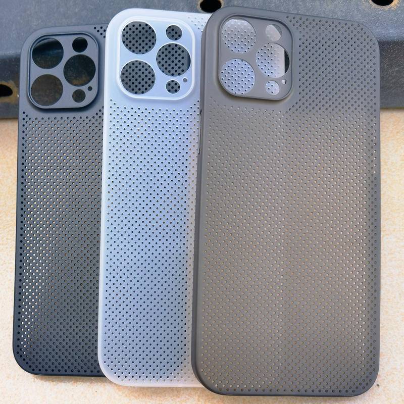 Ốp Điện Thoại Thiết Kế Lỗ Thoát Nhiệt Siêu Mỏng Thời Trang Cho iPhone 11 12 13 14 Pro Max Plus