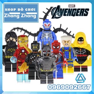 Đồ chơi Xếp hình Hourman - Spider man Batgirl - Cable - Batman - Venom Talon Minifigures Kopf Kf6051