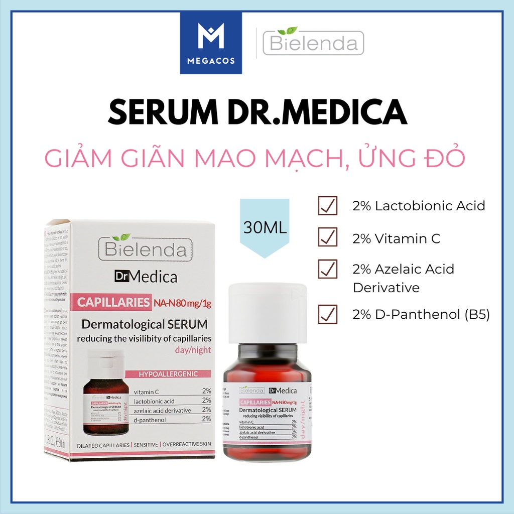 Serum GIẢM THÂM MỤN DR . MEDICA Anti-acne chứa Mandelic. niacinamide, azelaic acid