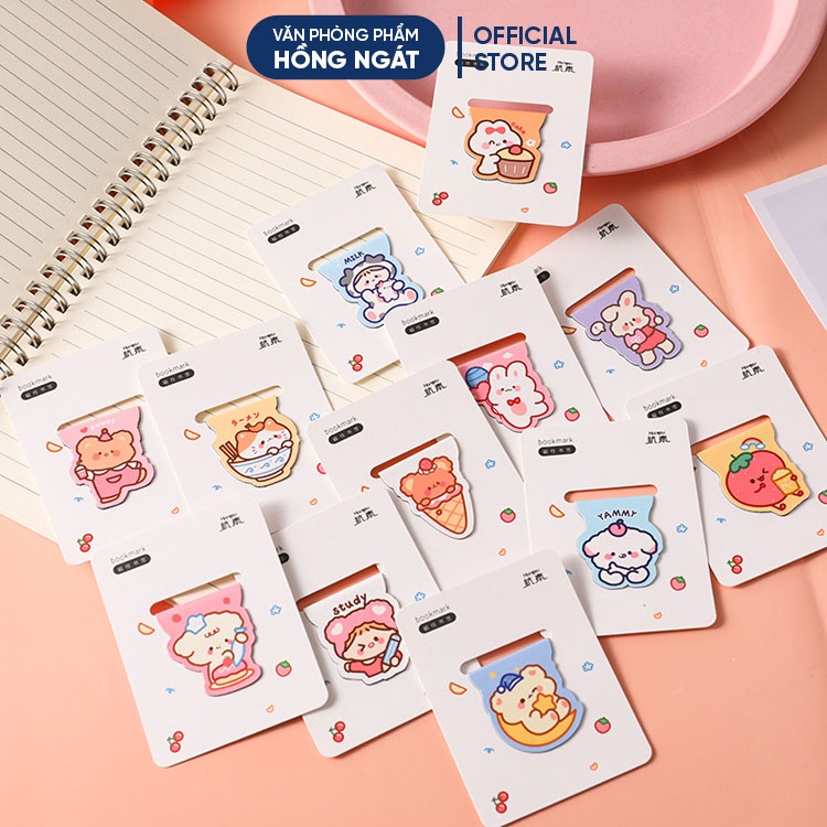 Kẹp đánh dấu trang sách bookmark nam châm hoạt hình cute, miếng chặn trang giấy sáng tạo đồ dùng học tập dễ thương KG03