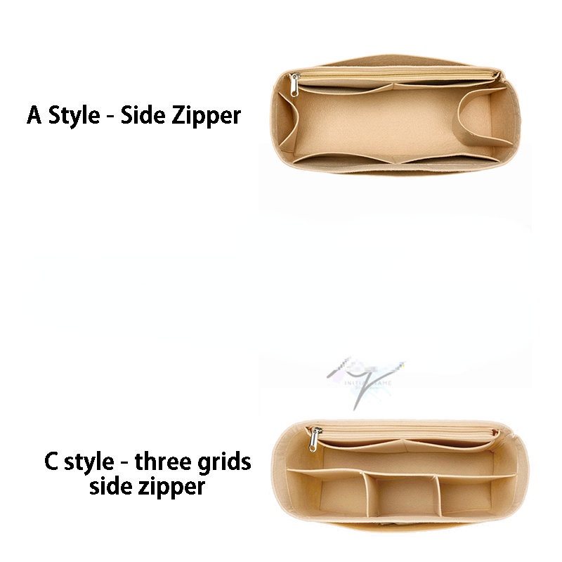 Nỉ chèn túi tổ chức cho gm pm mini tote bag organizer túi xách bên trong ví du lịch túi lót mỹ phẩm