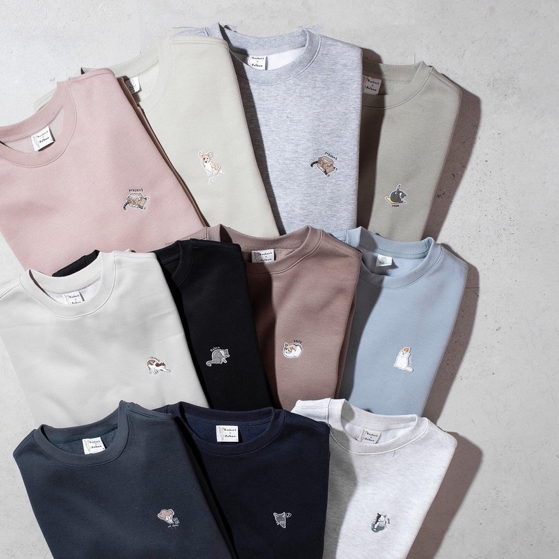 Áo nỉ bông sweater bigsize cao cấp xuất khẩu Hàn Quốc nam nữ ANI 011