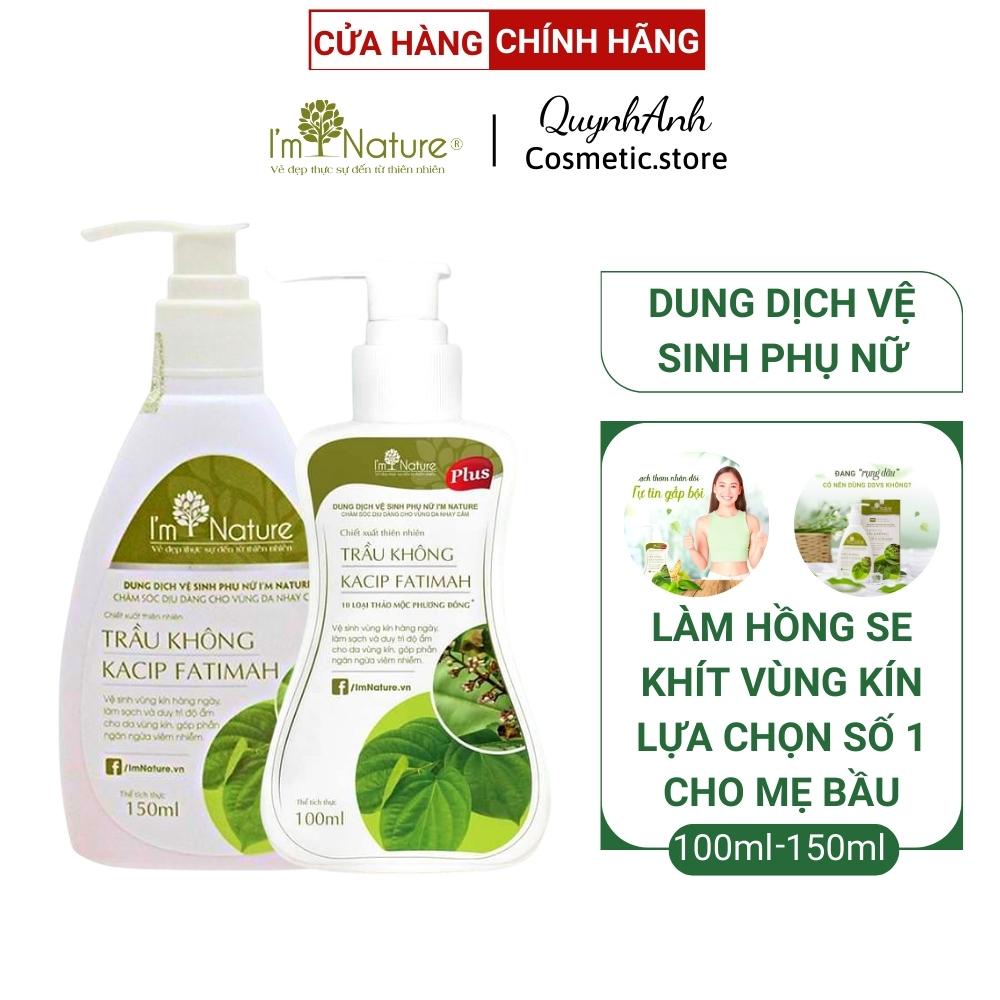Gel Ddvs Dung Dịch Vệ Sinh Phụ Nữ Lá Trầu Không I'm Nature Chính Hãng Nước Rửa Vùng Kín Khử Mùi Hôi Ngứa Cho Bà Bầu