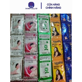  Combo 50 dây( 500 gói ) dầu gội, sữa tắm giá rẻ dùng cho khách sạn, nhà nghỉ