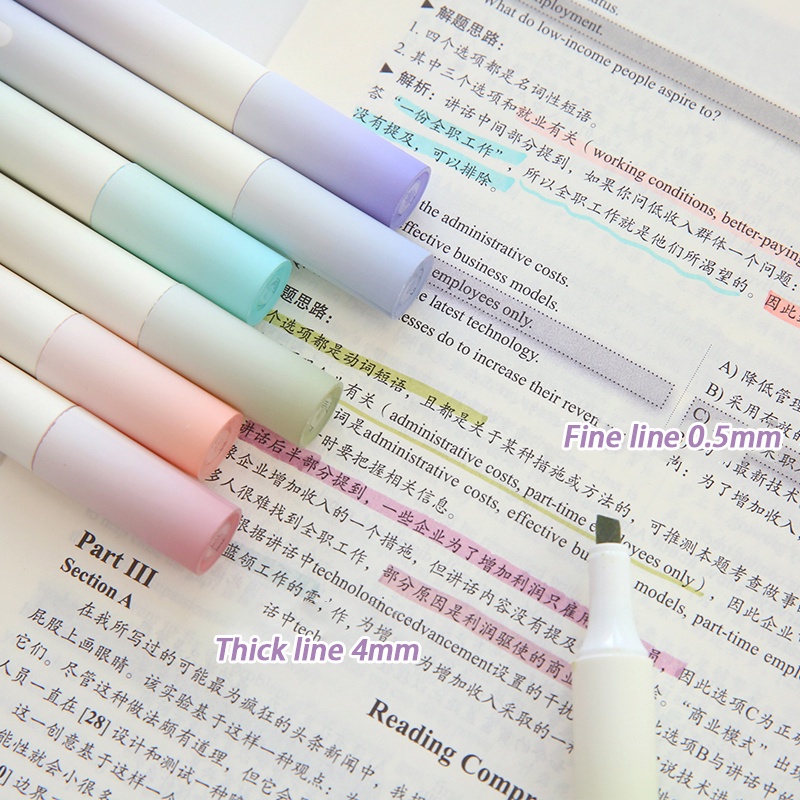 Bộ 4 Bút Đánh Dấu Sách Màu Sắc Xinh Xắn