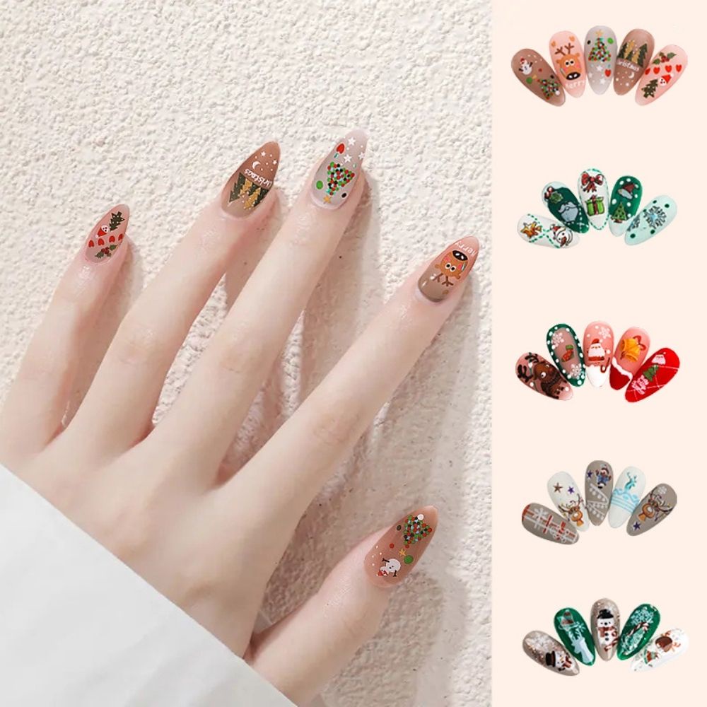 Sticker nail noel giáng sinh JELIVA trang trí móng