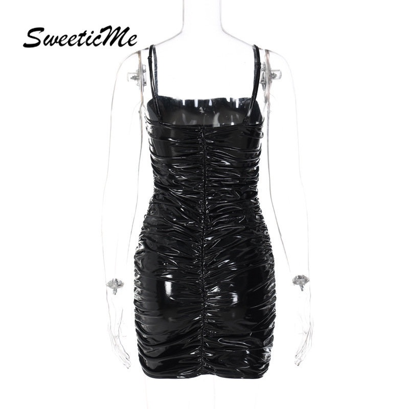 Đầm Hai Dây Dáng Ôm Màu Trơn Thời Trang Mới   Dành Cho Bạn Nữ