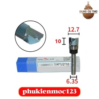 🛑 mũi phay gỗ 2 cánh cốt 6.35 - 10mm