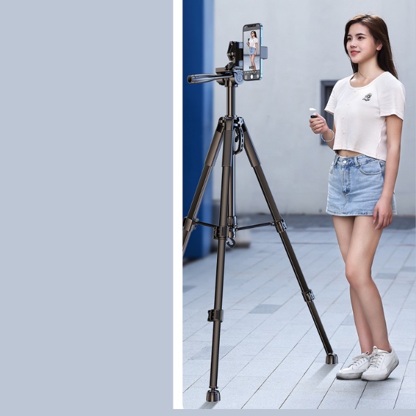 Gậy Tripod Khung Nhôm Chắc Chắn - Chụp Ảnh & Quay Phim - Tripod Kèm Đèn Livestream Bán Hàng Quay Video