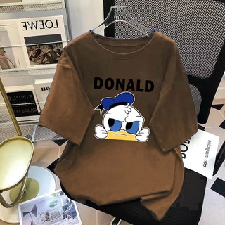 Áo thun FASHMILY 100% cotton tay ngắn dáng rộng phong cách thời trang Hàn Quốc mới 2023