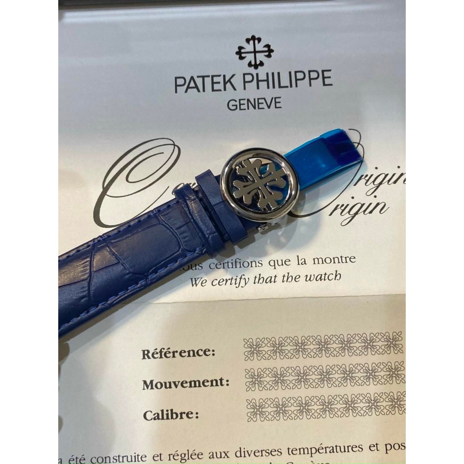ĐỒNG HỒ NAM PATEK PHILIPE 6102 BAGUETTE Blue W - Automatic- 43mm- chống nước- BẢO HÀNH  2năm
