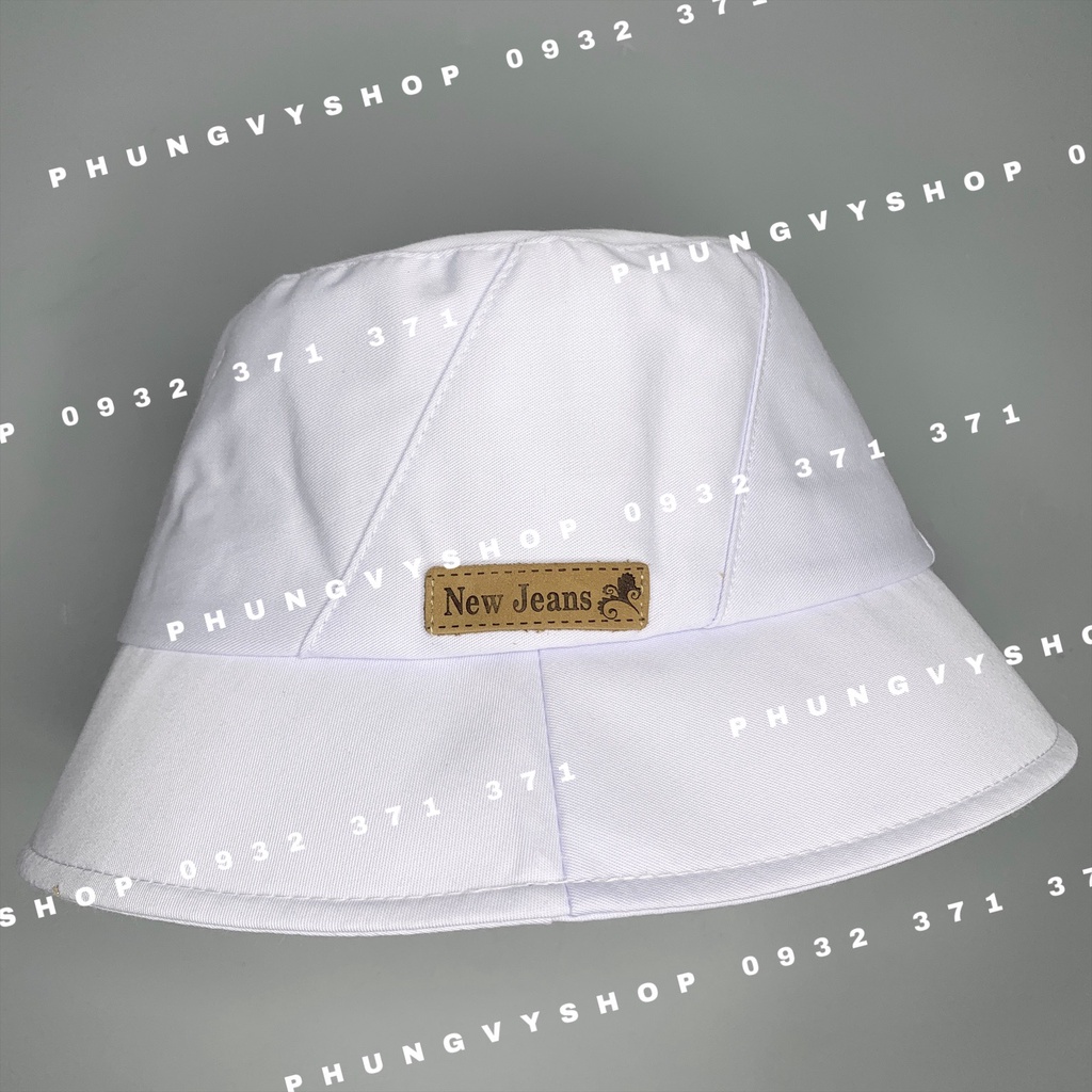 Mũ bucket tai bèo nón vành phong cách hàn quốc basic unisex nam nữ Phungvyshop - BO Chỏm GẤP XÉO Có TagDa