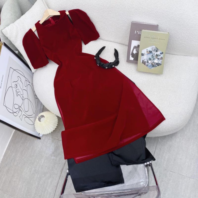 Áo Dài Nhung Big Size