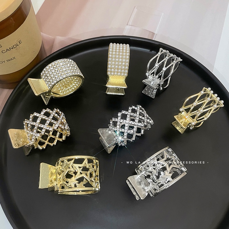 Kẹp Tóc Đuôi Ngựa Đính Đá Cao Cấp Thời Trang Dành Cho Nữ