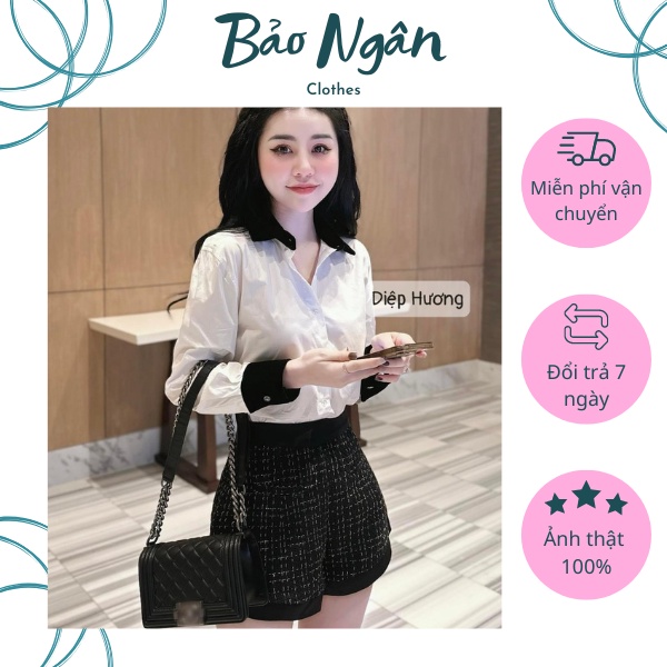 Set sơ mi mix quần dạ phối nhung