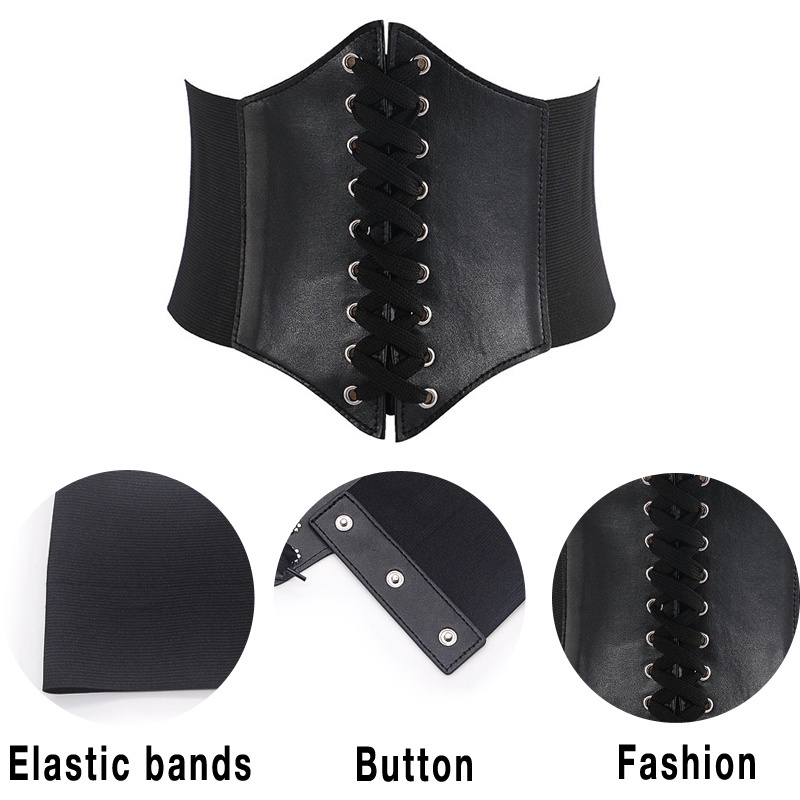 Cute Byte Thắt Lưng Nhựa Bản Rộng Thời Trang Cho Nữ