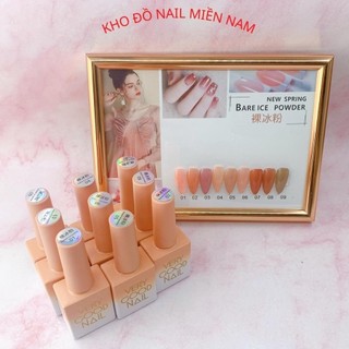 Set sơn gel very good nail - sơn gel thạch tone hồng pastel set 9 chai