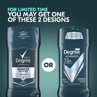 Lăn khử mùi nam dạng sáp Degree Men MotionSense Antiperspirant Everest 76g (Mỹ)