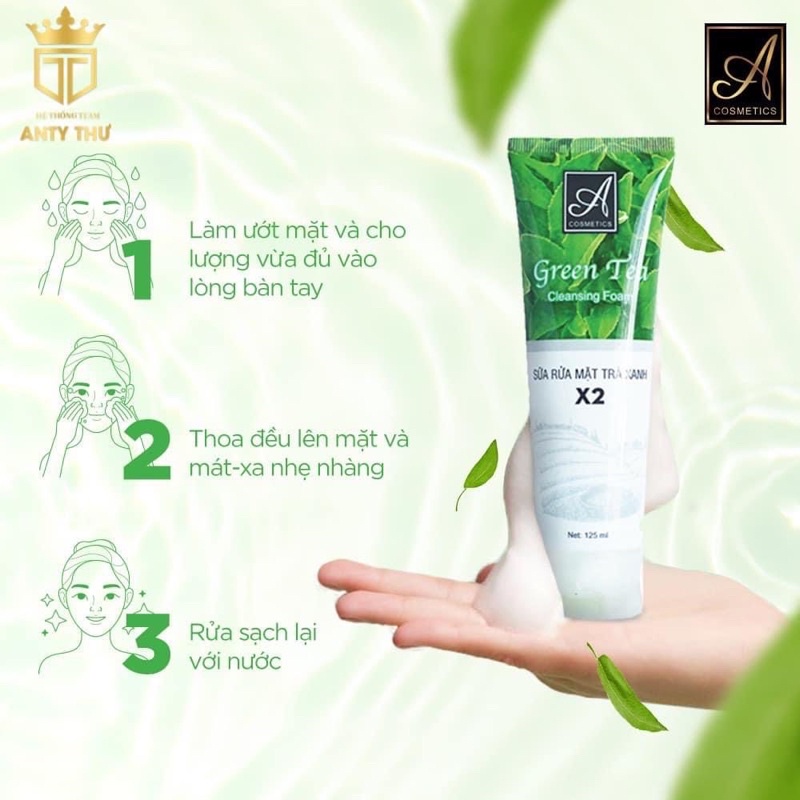 Sữa Rửa Mặt Trà Xanh X2 Acosmetics Phương Anh