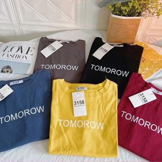 Áo thun 3158 nam nữ mẫu TOMOROW form unisex co dãn nhẹ