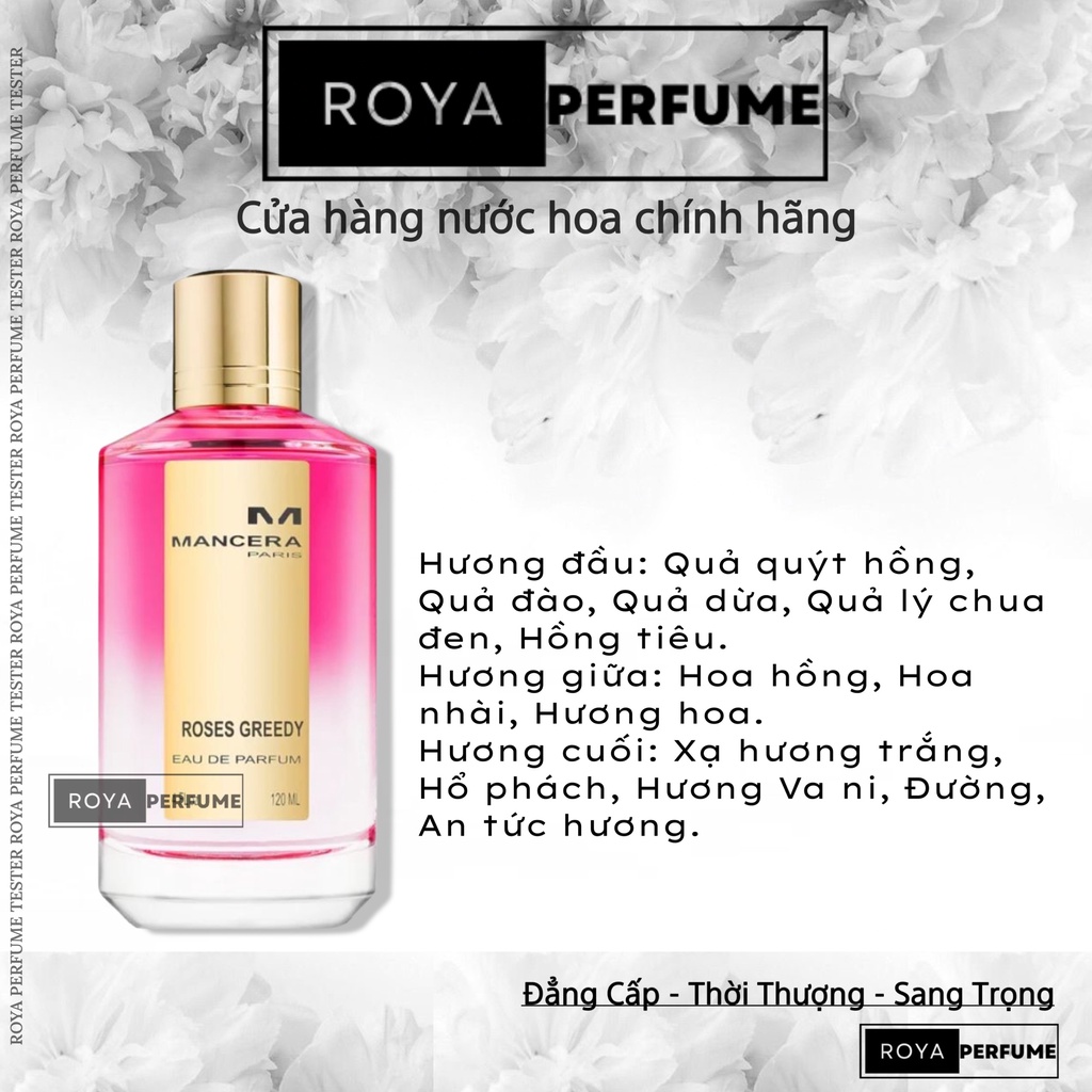 -𝑹𝑶𝑱𝑨- Nước Hoa Mancera Roses Greedy EDP -𝑹𝑶𝑱𝑨-