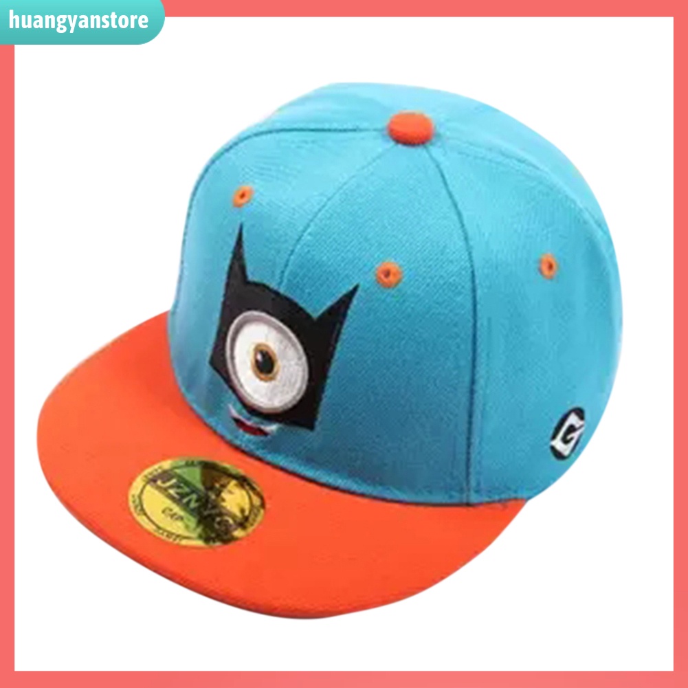 HY/ Mũ Lưỡi Trai Thêu Hình Minion Xinh Xắn Cho Bé Trai Và Bé Gái