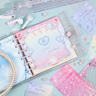 1 Sticker Ngọc Trai Dán Trang Trí Nhật Ký