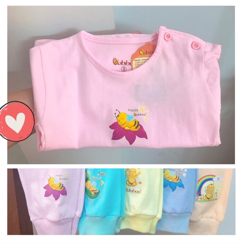 BỘ DÀI TAY COTTON CÀI CÚC VAI CHO BÉ TRAI/ GÁI