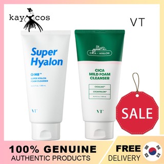 Vt cosmetics sữa rửa mặt tạo bọt cica dịu nhẹ 300ml