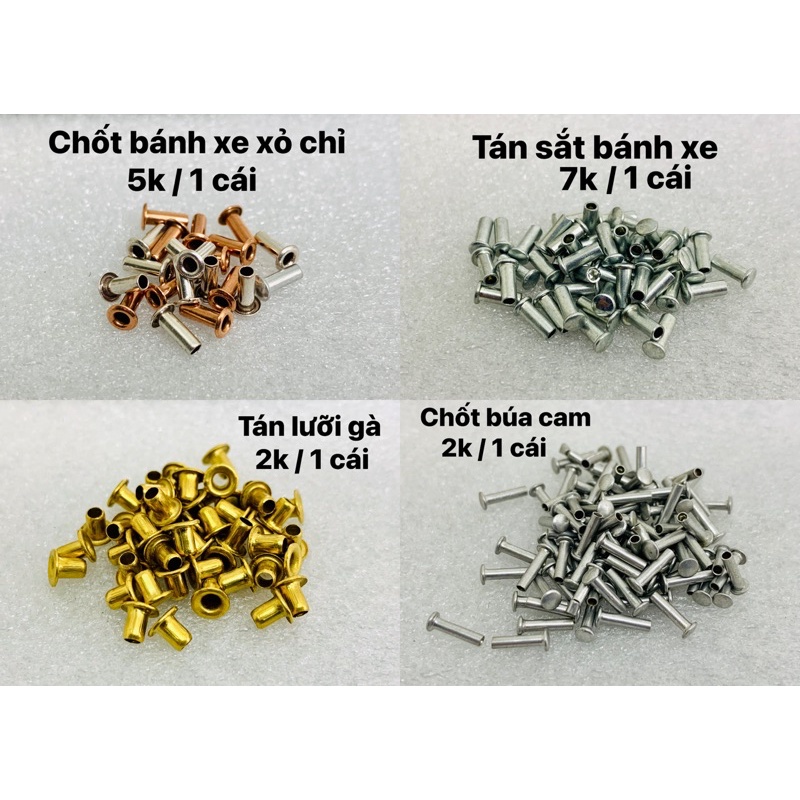 Chốt bánh xe, búa cam,tán lưỡi gà Zippo