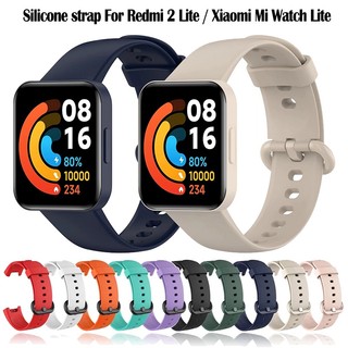 Dây Đeo Thay Thế Chất Liệu Silicon Thiết Kế Nhiều Lỗ Thời Trang Cho Xiaomi Mi watch lite/Đồng hồ Xiaomi Redmi Watch 2 Lite