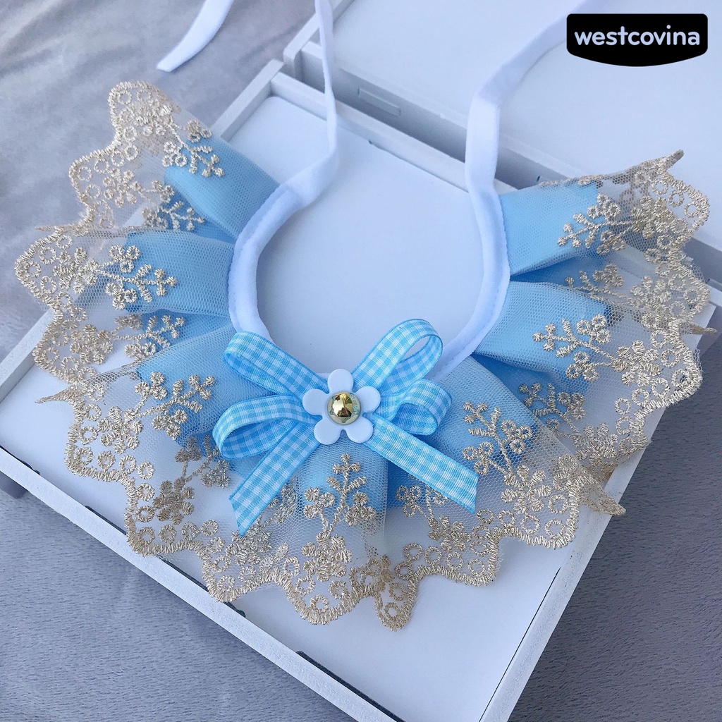 [COD]♘Yếm Đeo Cổ Bằng Polyester Siêu Mềm Chống Mài Mòn Cho Thú Cưng