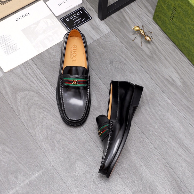 Giày lười nam giày công sở da thật cao cấp Gucci GC