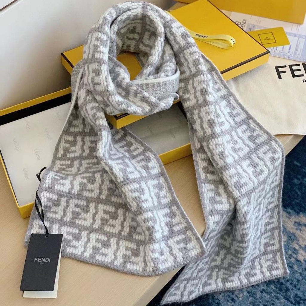 Khăn Choàng Len Cashmere fendi Cao Cấp Mềm Mại Thoải Mái Thời Trang Cho Nữ