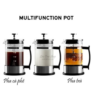 Bình pha trà cà phê kiểu pháp French Press 600ml 350ml