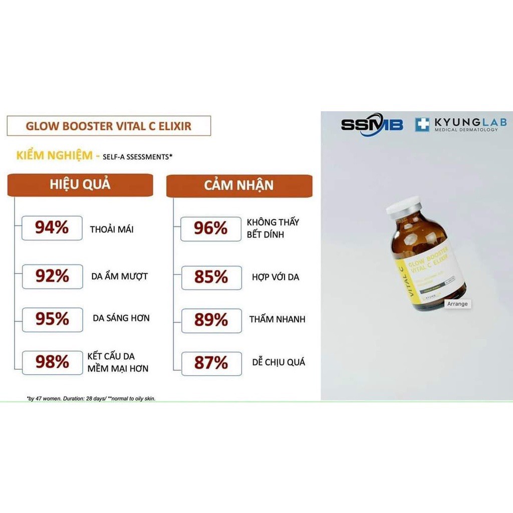 Serum Vitamin C KyungLab Glow Booster Vital C - 30ml Mờ Vết Thâm Sáng Da, Tái Tạo Tế Bào Da Giảm Mụn Hiệu Quả