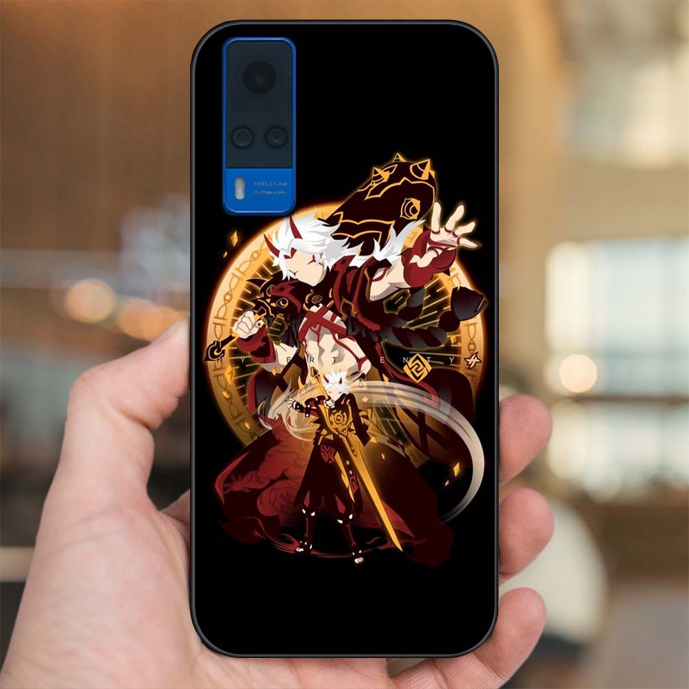 Ốp lưng Vivo Y51 2020, Y53s viền đen in hình Arataki Itto Genshin Impact