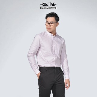 Áo Sơ Mi Nam Tay Dài Kẻ Sọc Form Fitted - Routine 10F20SHL036