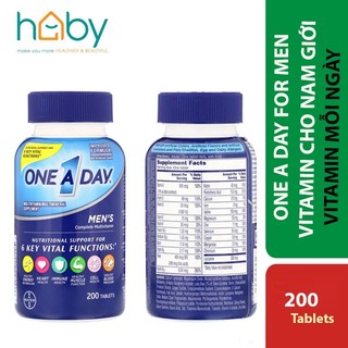 Viên uống Vitamin tổng hợp One A Day Men's Multivitamin 200 viên