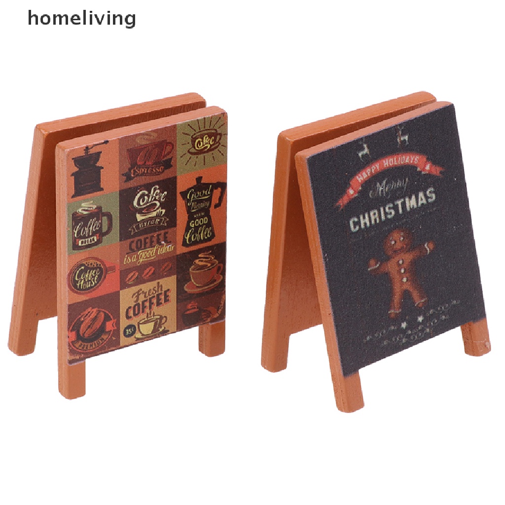 1 Mô Hình Bảng Hiệu Quán Cà Phê / Bánh Ngọt Tỉ Lệ 1: 12 Trang Trí Nhà Búp Bê DIY