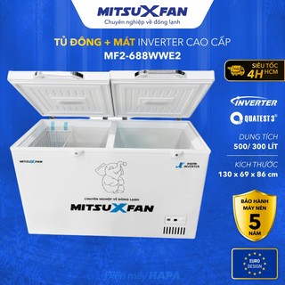Tủ Đông+Mát Cao Cấp MITSUXFAN MF2-4566WWI 02 Ngăn, Inverter Tiết Kiệm Điện, Tiêu Chuẩn Châu Âu - Hàng Chính Hãng