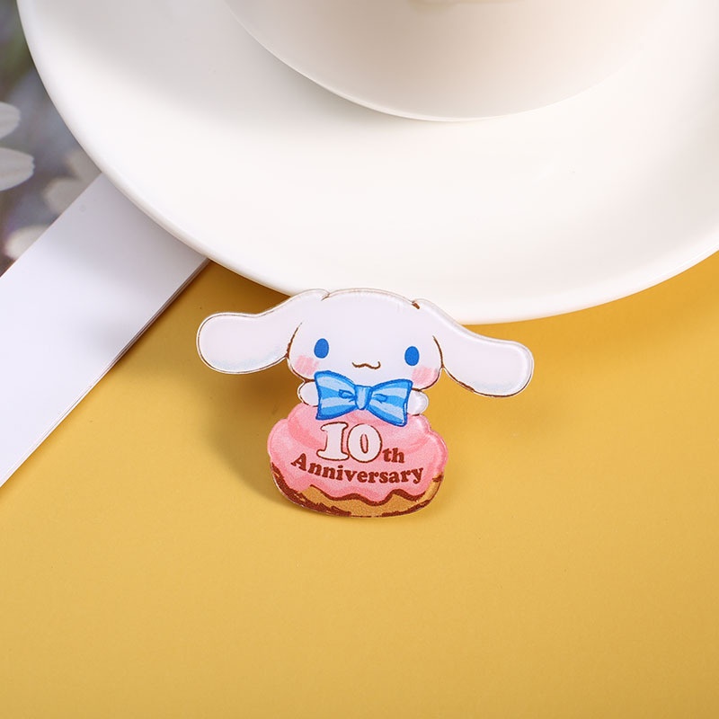 Ghim Cài Túi Xách Bằng Acrylic Họa Tiết Hoạt Hình Dễ Thương