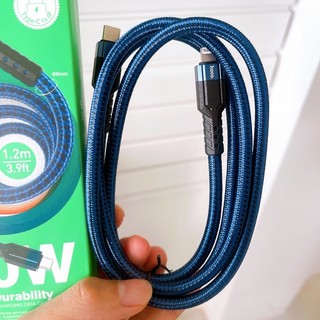 Cáp Hoco Typec Ra Ip Bọc dù sạc nhanh 20w